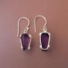 Amethyst Gemstone 925 Sterling Silver Jewelry Handmade Drop/Dangle Earrings1.45" EE-129-11