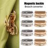 1/3Pcs Strong Brooch Converter Pin Keepers, Harmless Clothing Magnet Buckle for Tie & Clothing Brooch Adapter