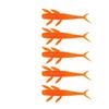 20pcs 7.3cm/1.3g Fishing Lure Laser Glitter Soft TPE Material Alien Worm Temptation Swimming Artificial Lures Lure Fishing