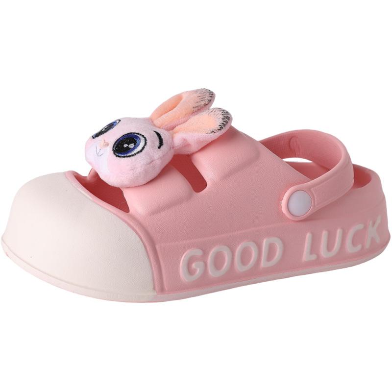 Fashion hole shoes cute bag head slippers women wear summer new platform sandals