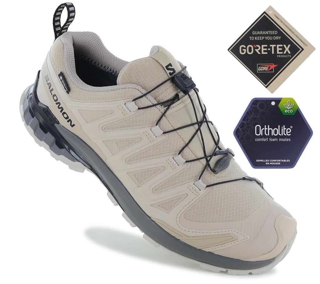 SALOMON XA PRO 3D V9 GTX - GORE-TEX - Herren Wanderschuhe Trail-Running Schuhe Beige 478820 ORIGINAL