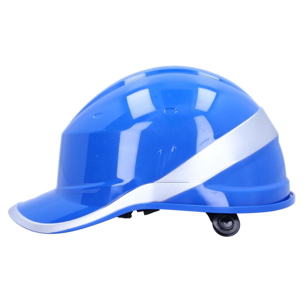 Blue Safety Hard Hat Anti Smashing Adjustable Helmet with Reflective Stripe for Construction Sites