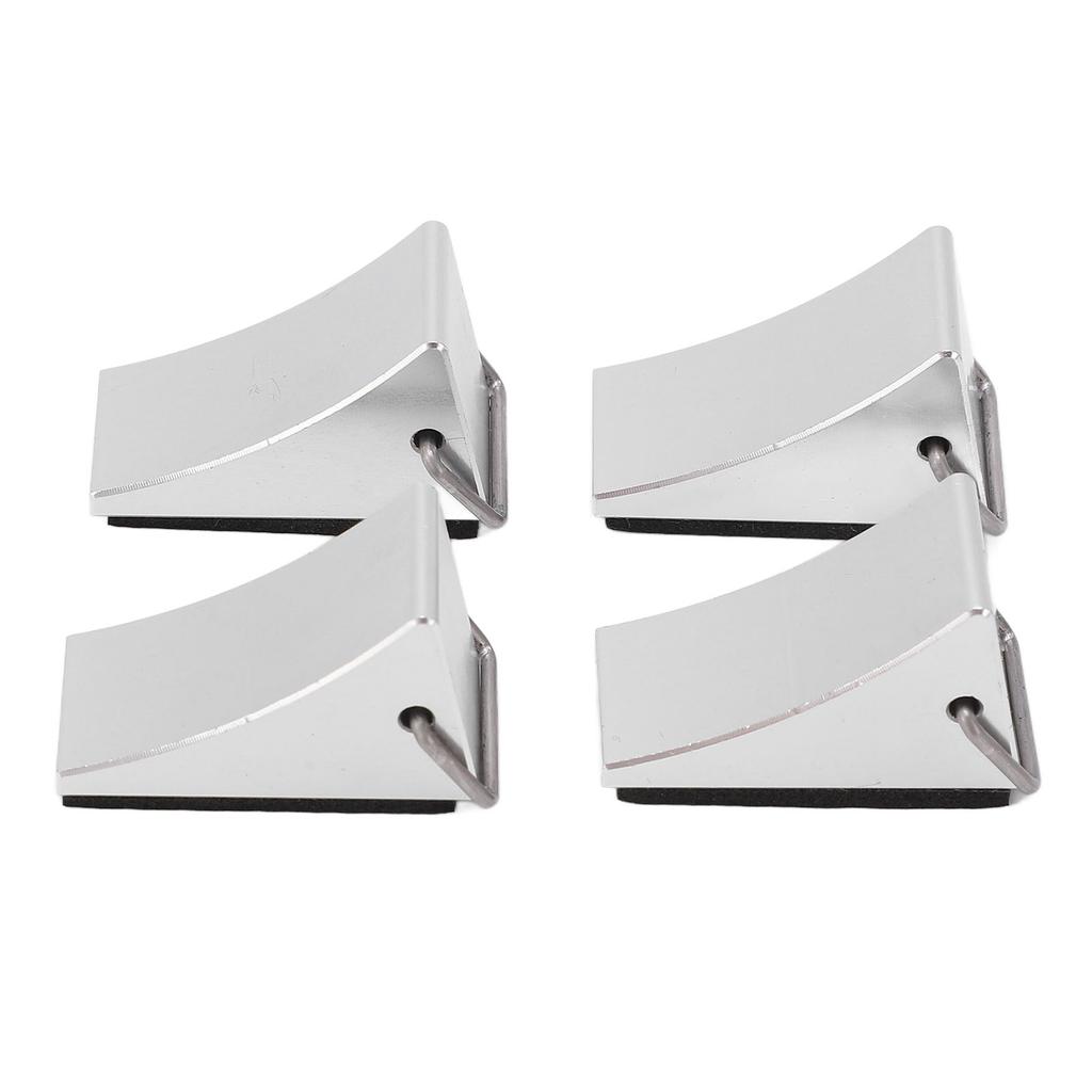 4 SZTUKI Model Samochodu RC Klin Pod Koło Dobre Mocowanie Antypoślizgowe Dno Klin Pod Koło ze Stopu Aluminium RC dla