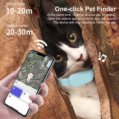 Collier pour animal de compagnie Imperméable Tracker GPS avec longue autonomie de batterie Localisateur de chien et chat Anti-perte Suivi en direct Collier réglable Confortable