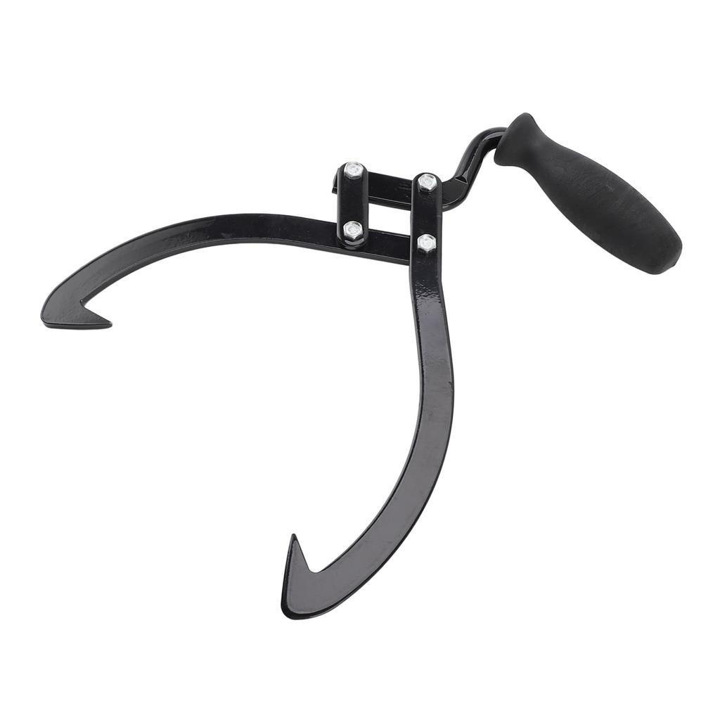 10inch Clamping Log Tongs Steel Heavy Duty 2 Claw Log Lifting Handling Dragging Carrying Tool for Mo