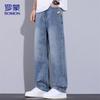 ROMON Men's Straight-Leg Loose Casual Jeans