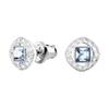 Swarovski Engelsquadrat geschliffene rhodiniert vergoldete Ohrringe Damenohrringe 5662143