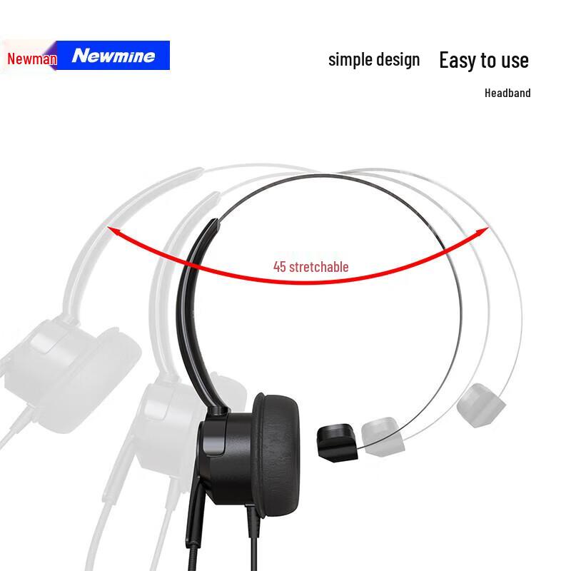 Newmine NM-HW900 Office Single-Ear Headset (CN version)
