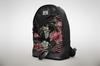 Outdoor Dekostoffe Oxford - Motiv Rosa Flamingo Auf Schwarzem