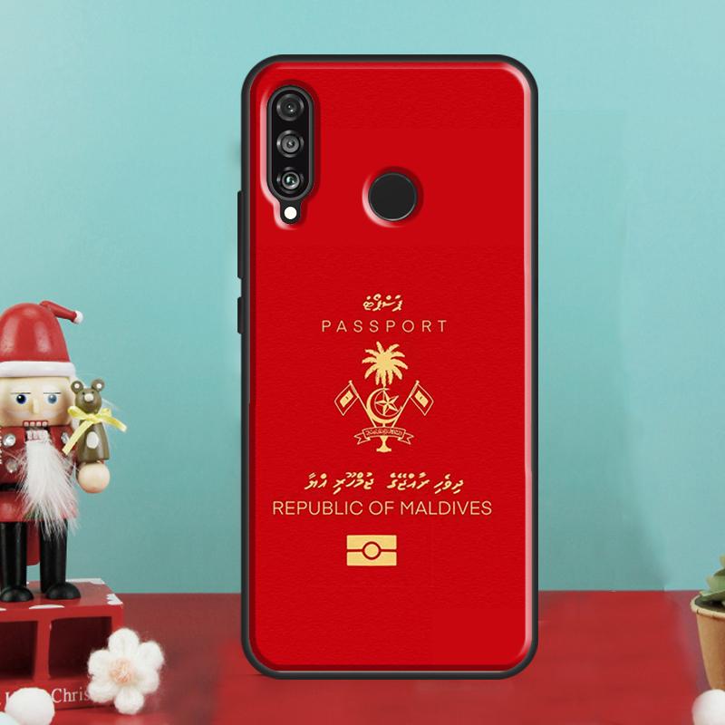 Maldives Passport For Huawei Nova 9 10 SE 12i 11i 8i 12s Y90 Y60 Y70 Y72 Y61 Y91 P20 P40 P30 Lite P60 Pro Case