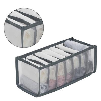 Socks Underwear Storage Box Drawer Type Partition Bra Case Clothing Container Wardrobe Organizer 7 Grid