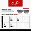 Light Grey Lens Width 0RB2224F Ray-Ban Sunglasses, Unisex, frame/Opal Grey, lens/Crystal Gradient, 57mm,