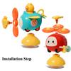 Suction Cup Spinner High Chair Baby Toys 6 12 Months Rotating Rattle for Bath Shower Educational Montessori Game 1 2 3 Years