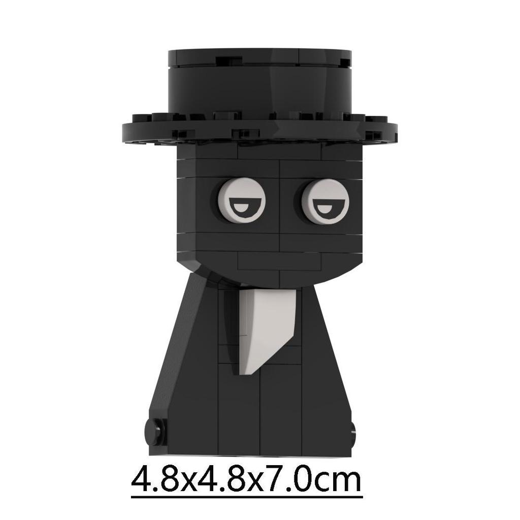 Cross New Rhythm Box Black Monster Music Game Building Block Toy Model