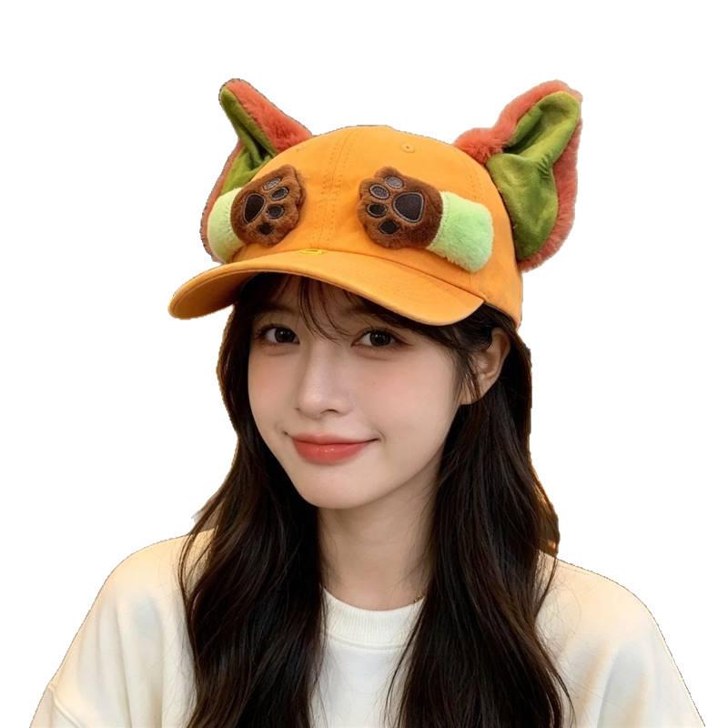 Stitch Nick Wilde Cartoon Baseball Cap With Sunshade For Kids And Teens
