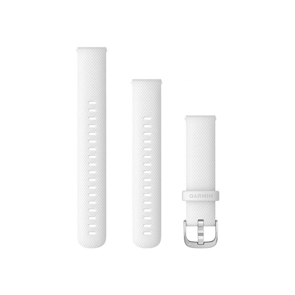 Garmin Quick Release Watch Strap 18mm Silicone White/Silver