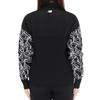New Balance Golf Mock Neck Sweater 0 Women's (Geometric Sleeves, Stretch) / 012-3270502 010_Black [S]