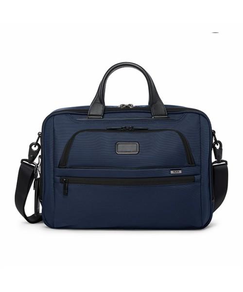Tumi Alpha Medium 15-Inch Briefcase Navy_02203728Nvy4