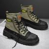High Quality Men's High Top Boots 2025 New Breathable Canvas Boots Non-slip Wear-resistant Platform Boots Designer Men's Shoes