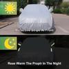 Car Cover Thickened Outdoor Sun Protection 190T Full Exterior Snow Cover Heat Insulation UVproof Dustproof with Reflective Strip