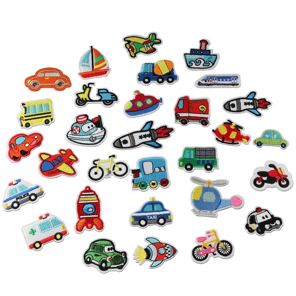 Applique Iron on Embroidered Car Patches Pack of 30 Cute Car Car Embroidered Patches Sew on Iron on Sew on Patches Sew on античная латунь