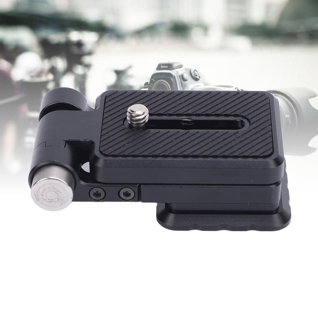 Foldable L Shaped Quick Release Plate Camera L Bracket Vertical Horizontal Switching with 1/4 Inch Screw for DSLR Camera