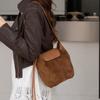 Frosted Skin Pumpkin Bag Autumn and Winter New Fashion Soft Leather Lazy Style Niche High-end Single Shoulder Crossbody Bag