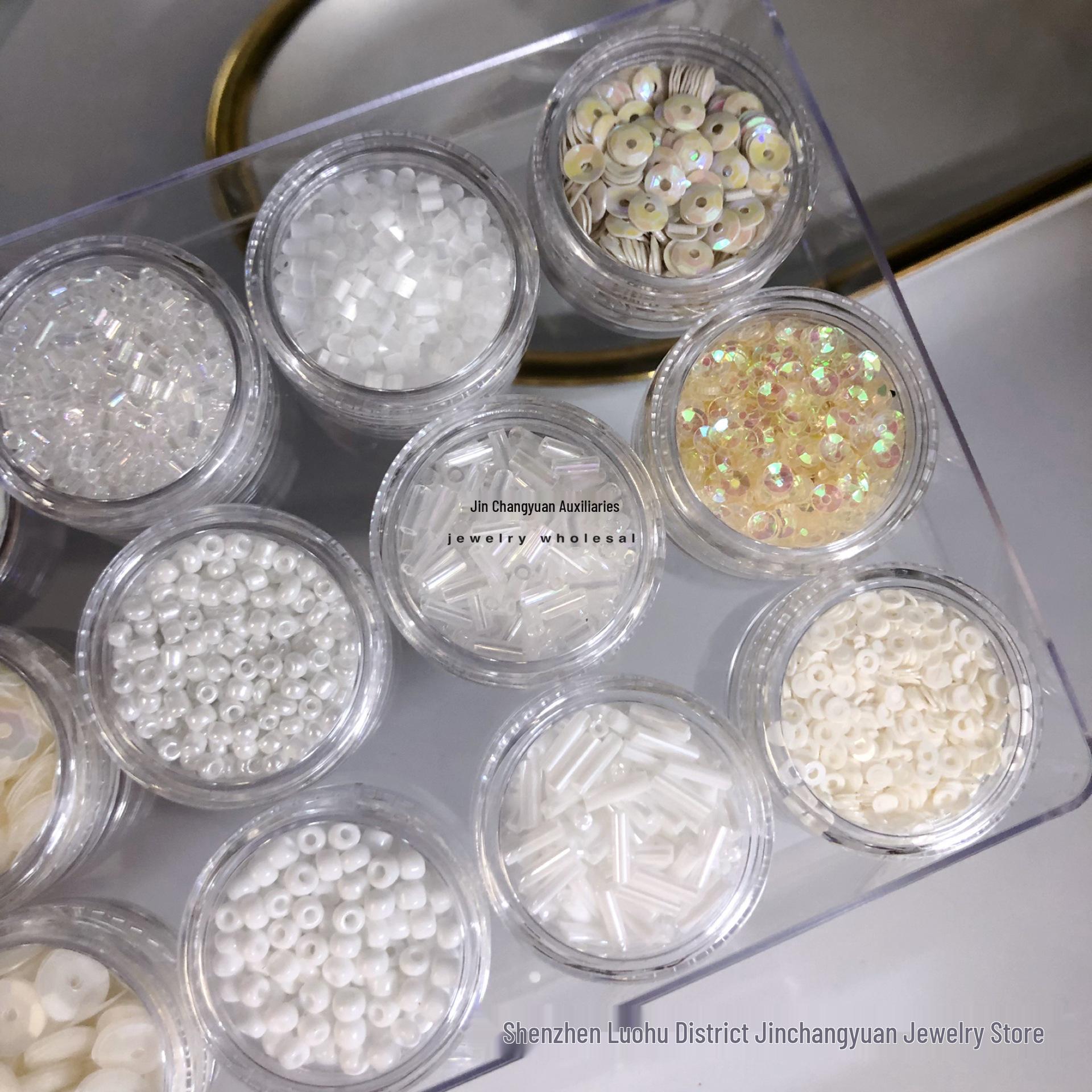 

Білі ручної роботи з намистинок-пензликів своїми руками: Аксесуари для насіння та трубочок у старовинному стилі, пошиті вручну 2x6.5 Cylinder Beads, 30g, ~300 pieces