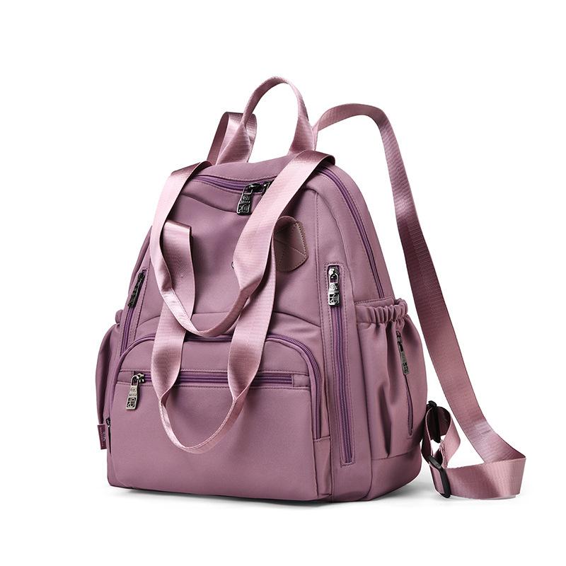 

Stylish Lightweight Backpack with Multiple Pockets and Adjustable Straps for School and Daily Use розовый