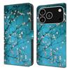 For iPhone 17 Pro Max Case with Card Slot Pattern Printed TPU+PU Leather Flip Phone Cover