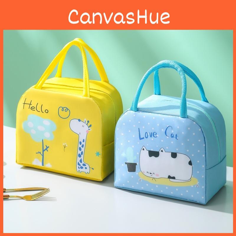 Oxford Cloth Cartoon Cute Style Insulated Cooler Portable Lunch Bag For Work School