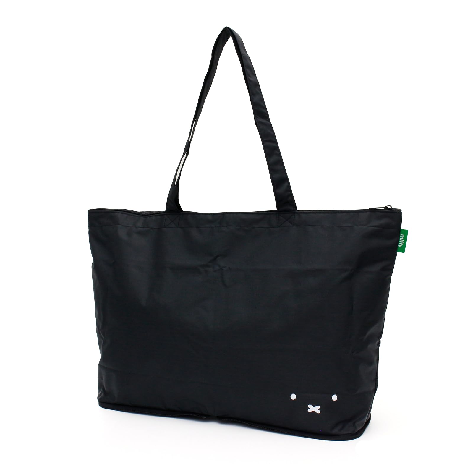 

Folding Bag Carry it small and use it Folding bag series convenient for carrying on trips Tote Bag B98 Face Black [Travel Collection] - big! Women s