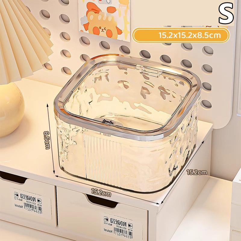 Органайзер для аксессуаров для волос, коробка для хранения, прозрачный акриловый органайзер для резинок для волос, повязка на голову, контейнер для капсул для белья, настольный органайзер