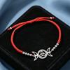 Dawapara Wiccan Triple Moon Trinity Knot Women Adjustable Bracelet Goddess Symbol Good Luck Charm Stainless Steel Jewelry