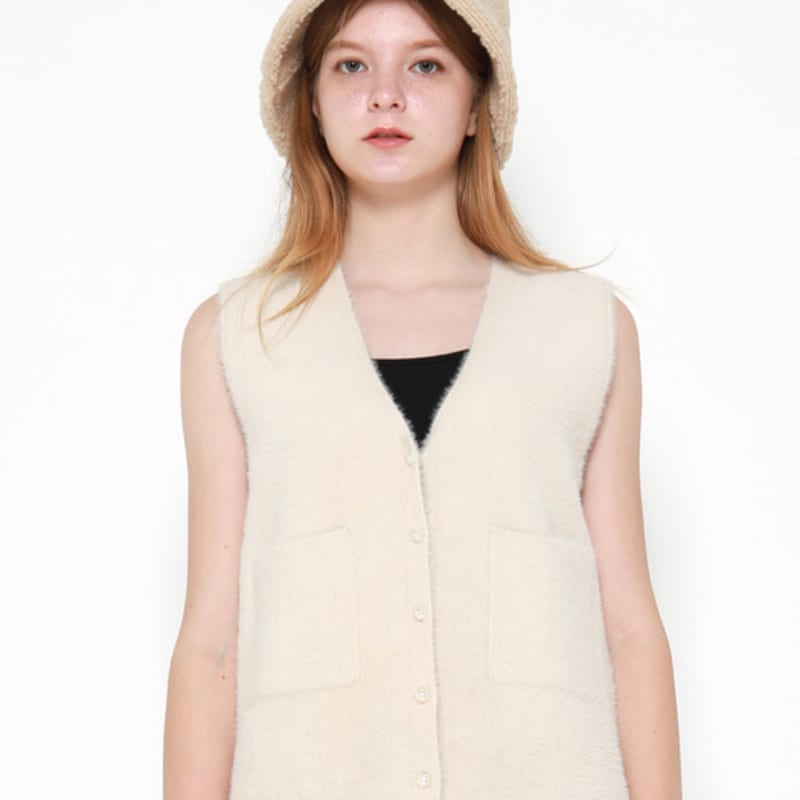 

Ателье V эко-меховая буклированная панама 2 цвета black_F