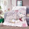 Cute Anime Character Polyester Tapestry With Free Hanging Accessories Wall Hanging Decor For Bedroom Dorm Friend Holiday Gift