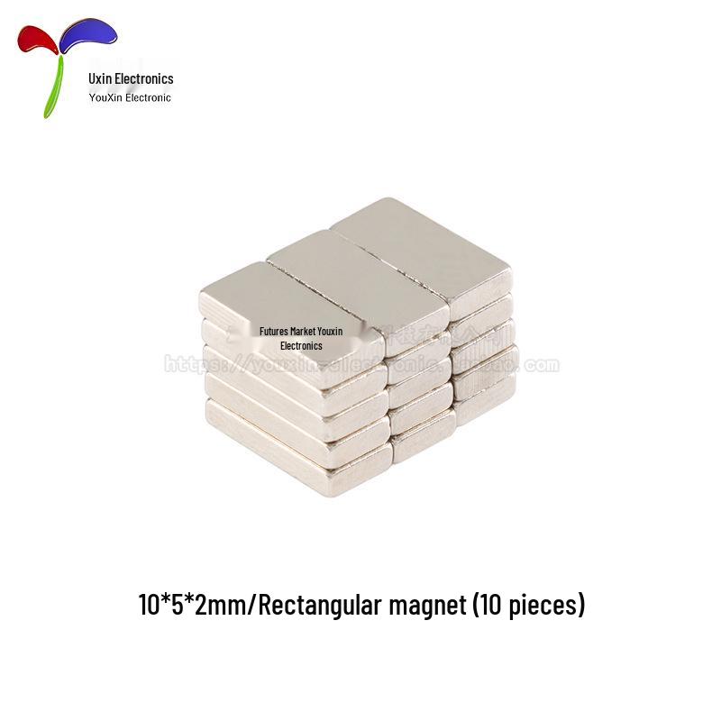 Rectangular Neodymium Magnet 10/20x5/10x2/3mm - Strong Magnetic Steel