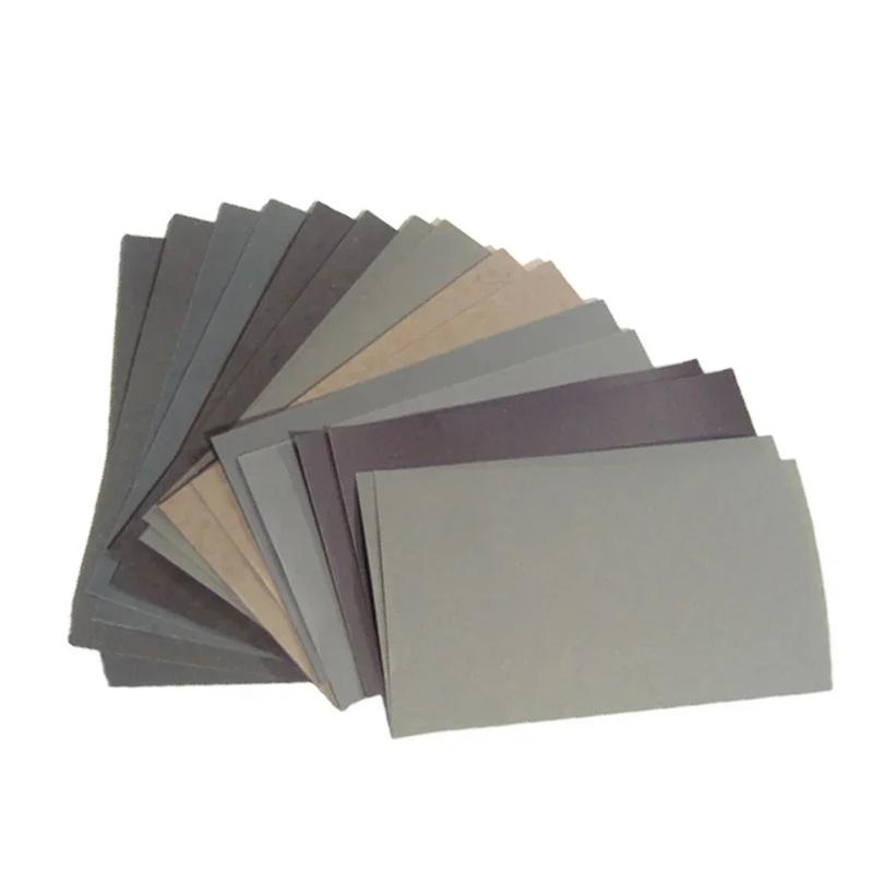 Grit Sand Paper Water/Dry Sanding Paper Abrasive Tools 15Pcs/Set Sandpaper