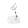 3in1 Wireless Charger for Smartphone, Smartwatch, and Headphones with MagSafe - White