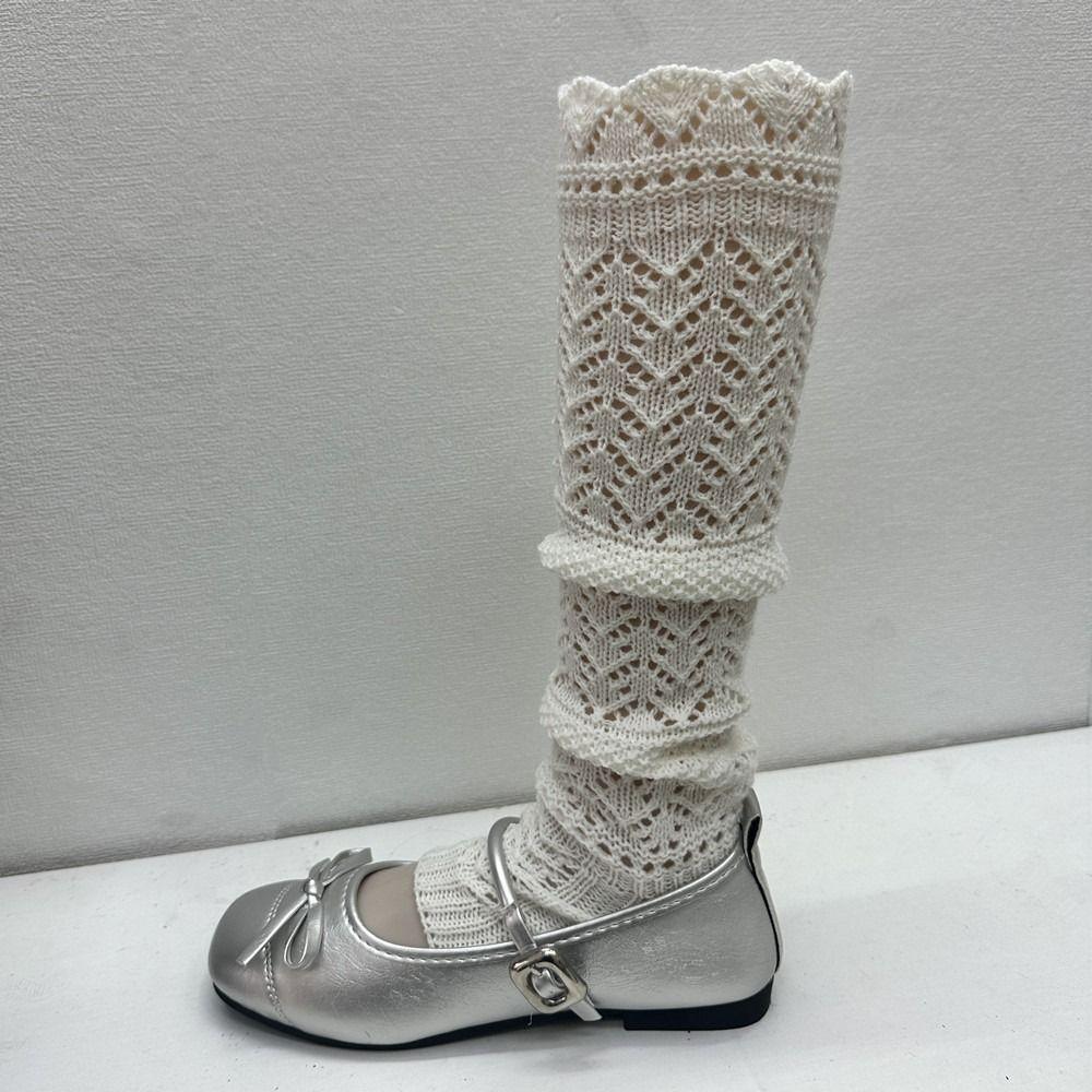 Leg Warmers Balletcore Stockings Y2k Knit Knee High Socks Fashion Mid-tube Stocking  Spring