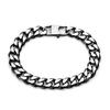 Men's Exquisite Trendy Matte Cuban Chain Bracelet with Stainless and Titanium Steel Cowboy Buckle