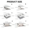 8Pcs Square Glass Clamp Frameless Glass Shelf Bracket Holder Heavy Duty Glass Clamp Clip Support Bracket Easy To Use