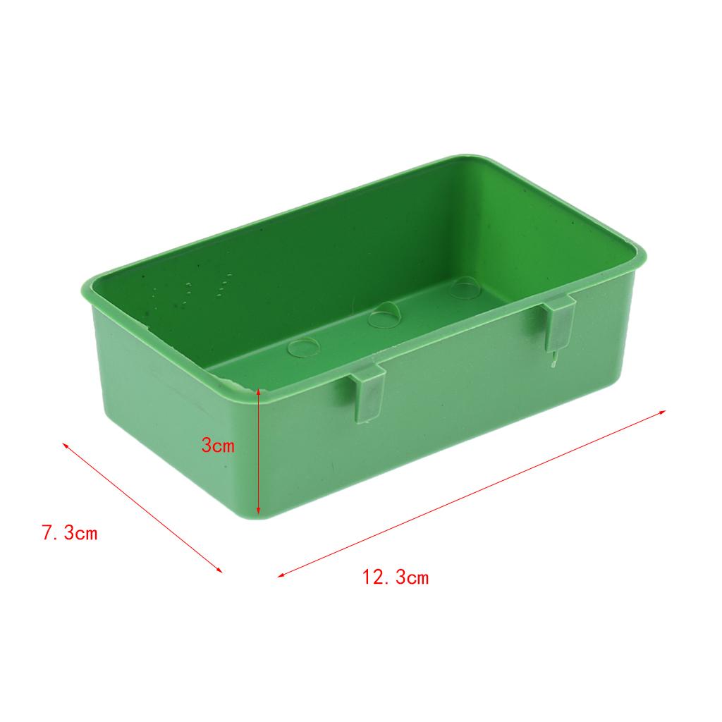 Automatic Bird Feeder Water Bowl No Mess Plastic Dish for Cockatiels and Parrots Cage Supplies