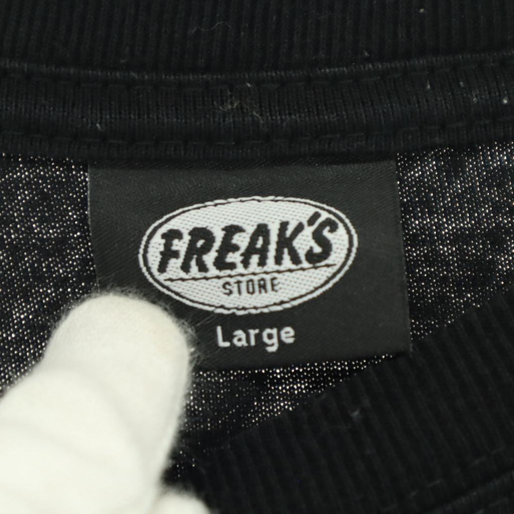 FREAK'S STORE Print Short sleeve Round neck T-shirt L black Men's Used