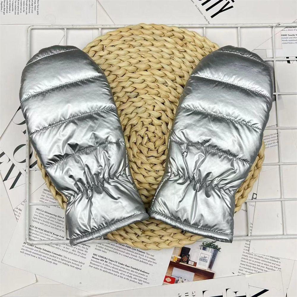 Suede Soft Winter Gloves Waterproof Full Fingers Mittens Luxury Cycling Skiing Gloves Outdoor