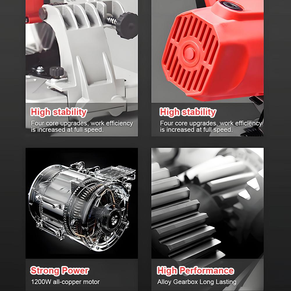 Multi-Purpose Portable Cutting Machine Saw 220V Desktop Small High Power Wood Metal Steel Aluminum Guideway Cutting Machine