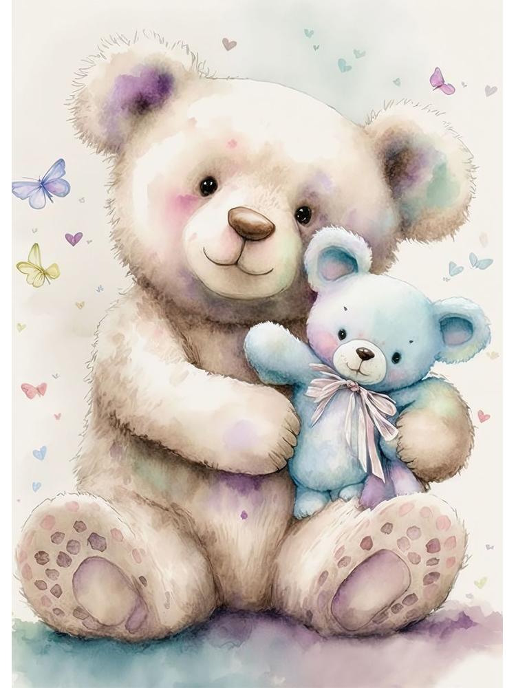 Aquarell Verträumte Tiere Poster Leinwand Malerei Niedlichen Tiere Bär Eule Löwe Nordic Wand Kunst Für Kind Kinderzimmer Home Decor