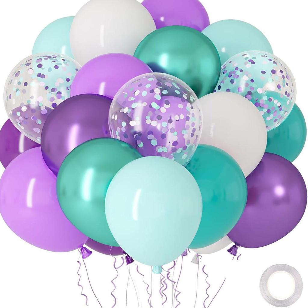 30-Piece Colorful Metal Sequin Balloon Set for Birthday Parties and Ceremonies