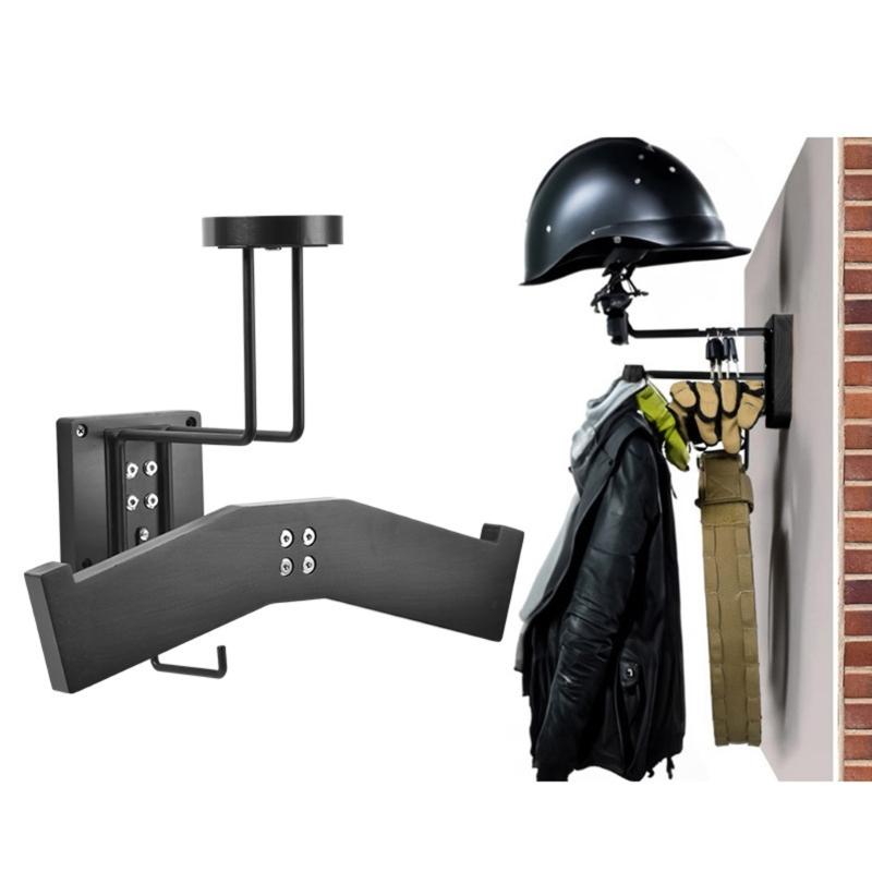 Wooden Storage Organizers Wooden Bicycles Helmet Display Hanger Stand for Helmets and Accessories