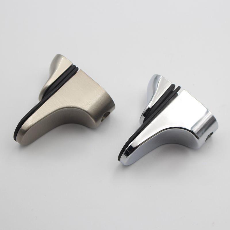 Zinc Alloy Adjustable Bracket Supports for Glass Wood Shelves (2pcs)